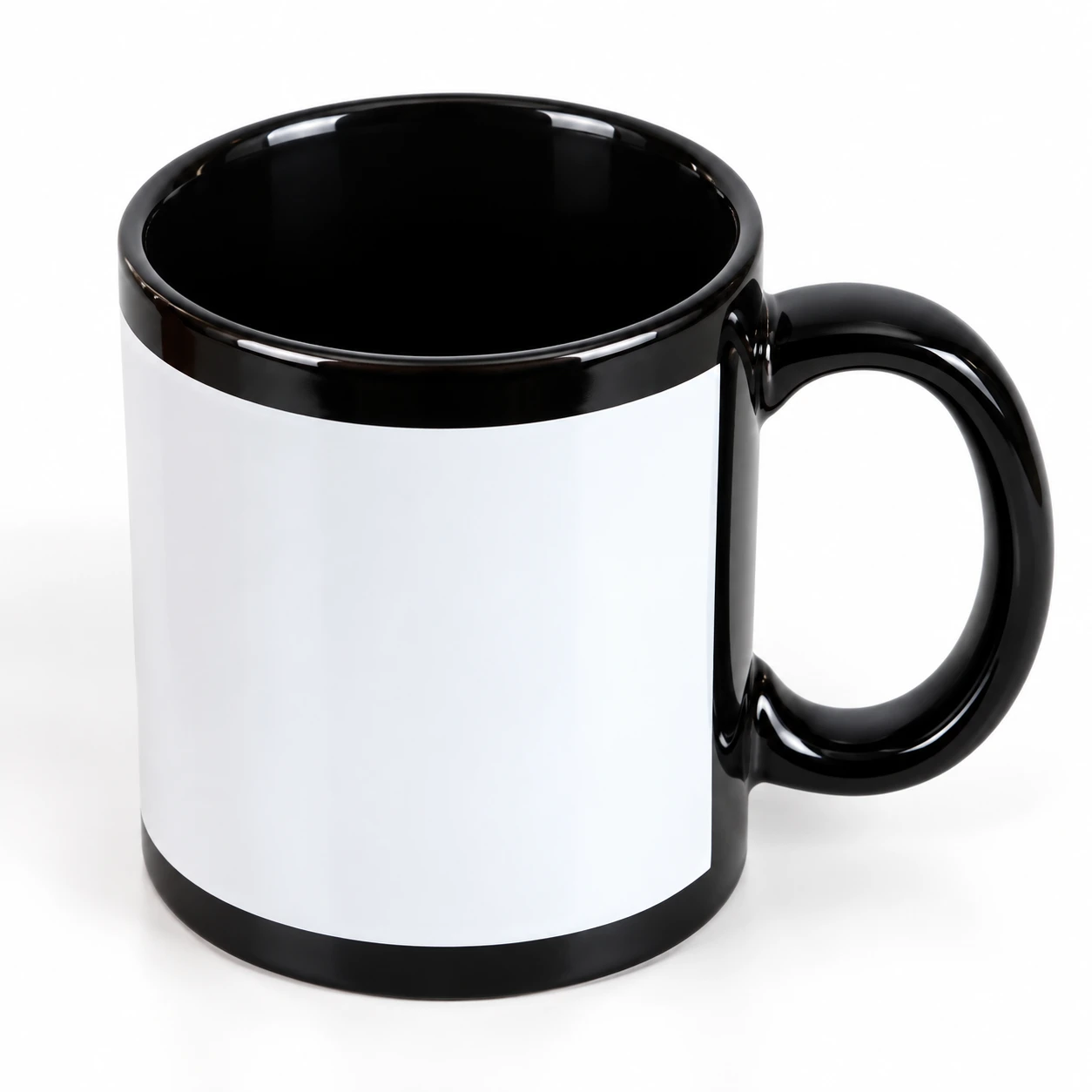 Custom Print Black Ceramic Mug - view 3